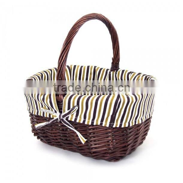 hot sell cheap hand weave rattan flower basket / fruit basekt decoration / wicker storage basket