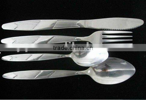 Bar-type handle with stainless steel cutlery set