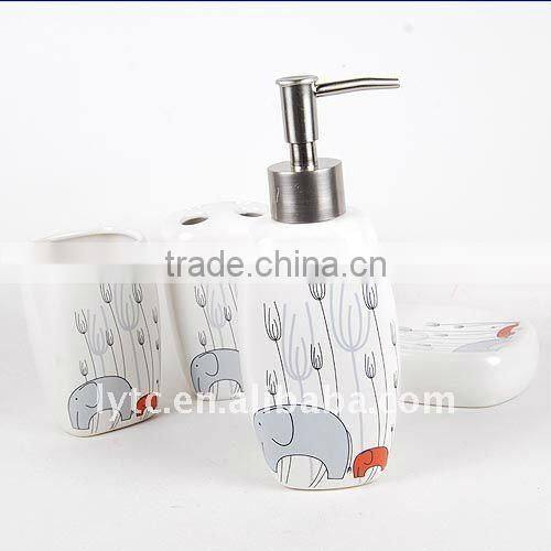 4pcs Ceramic Bath Accessory