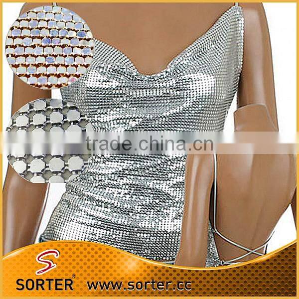 2017 New Arrival Woven Metallic Sequin Fabric