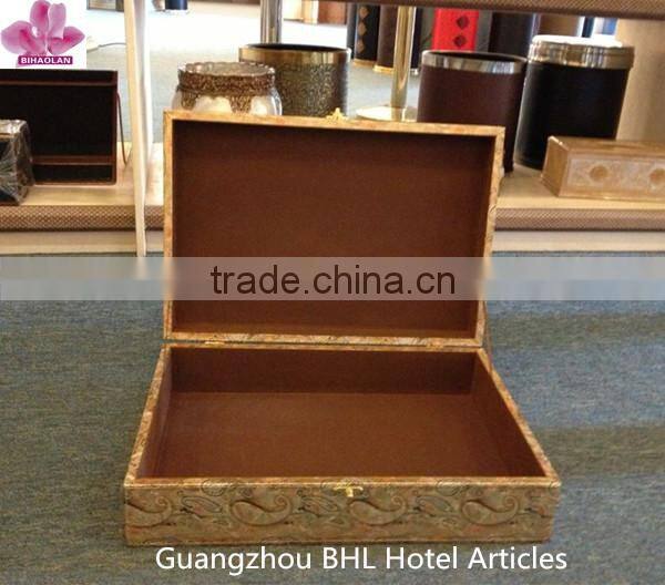 Fancy PU leather Gift box with lock, Christmas gift case