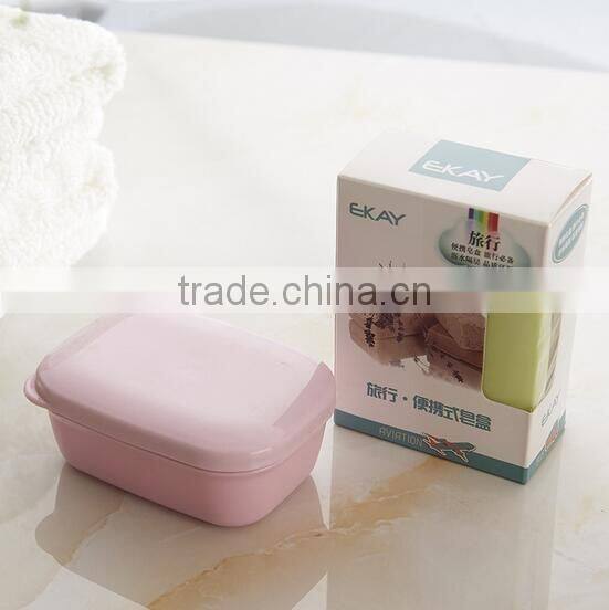 plastic square soap packaging box travel soap dish