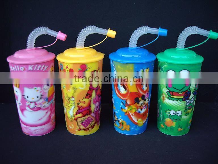 Food grade PP 3d lenticular cups for promotional gift