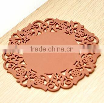 wholesale Korea lace creative home fashion hollow silicone coasters