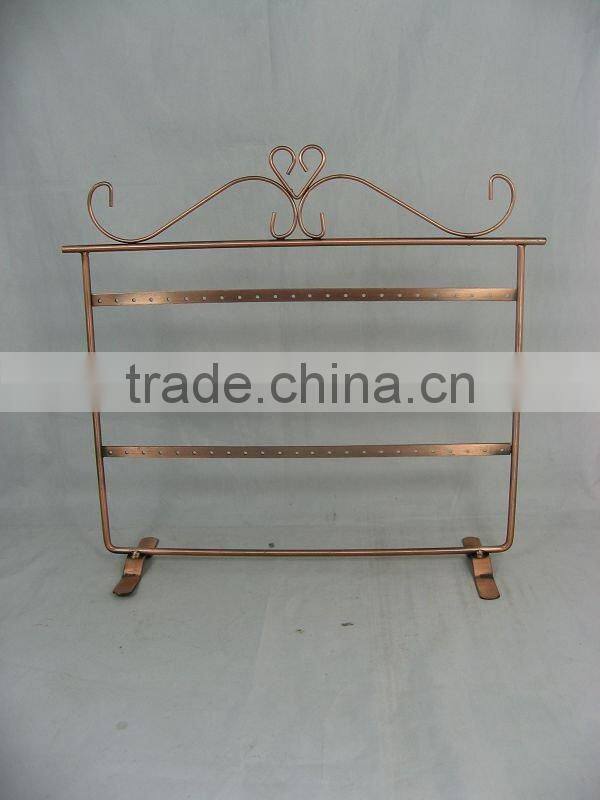 metal jewelry display earring holder (wy-005) electronic plating