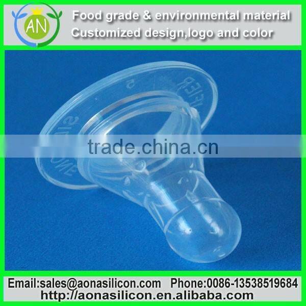 Realistic Transparent Molding Silicone Baby Nipple For Feeding Baby