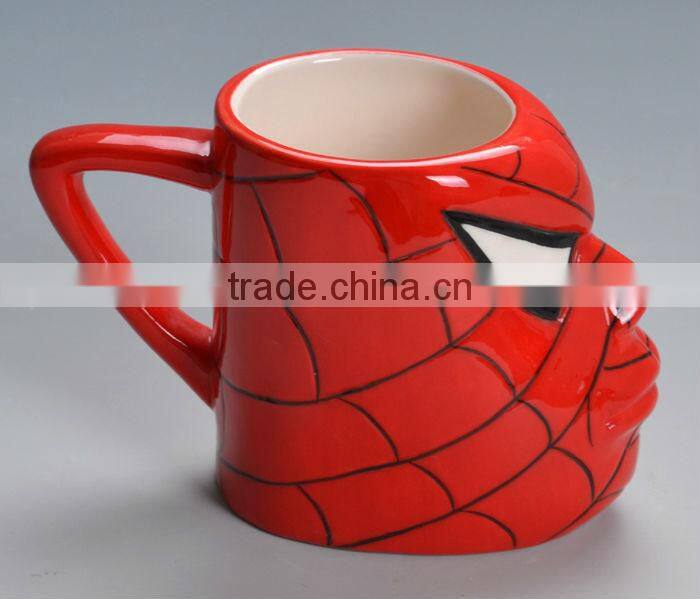 Wholesale tableware spider-man custom 3D ceramic mug