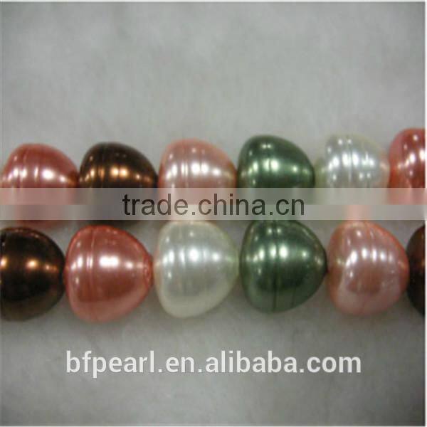 Multicolor 15-18mm Teardrop Shaped Pearls Beads in Oyster Shell
