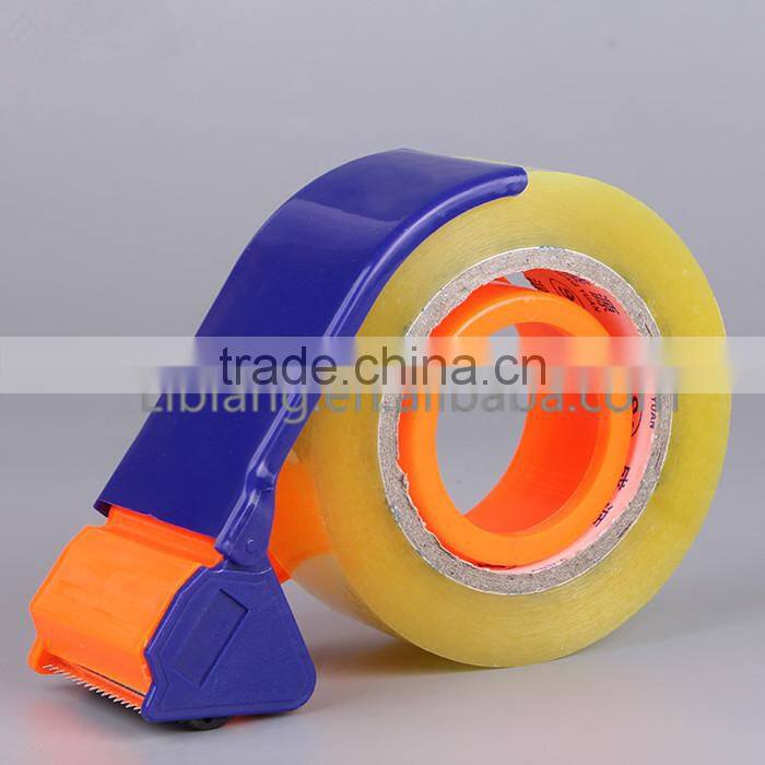 Plastic adhesive tape dispenser