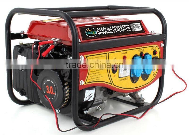 Newland design/4 stroke Portable Gasoline engine Generator/AC220V50HZ with 12V/1kw DC generator