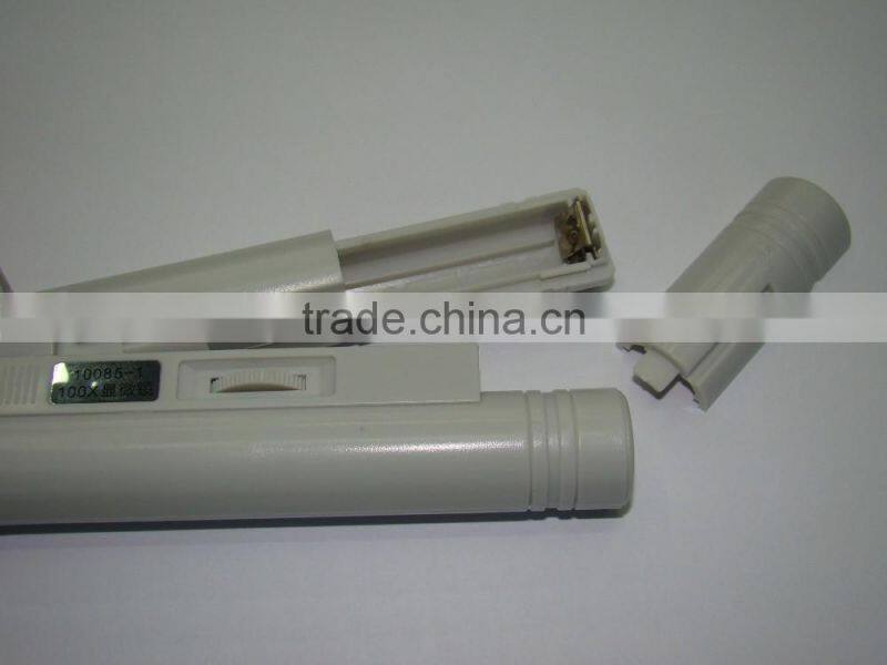 new 40x 80x 100x Pocket Microscope with LED Light Source and Reading Illuminant Magnifier