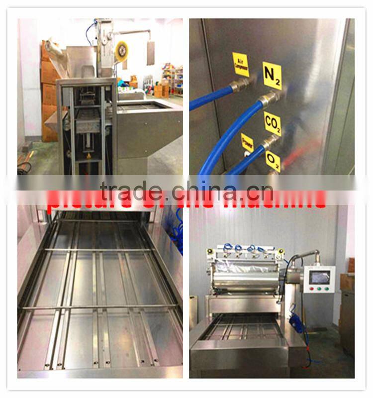 full automatic plastic bowl sealing machine with MAP function