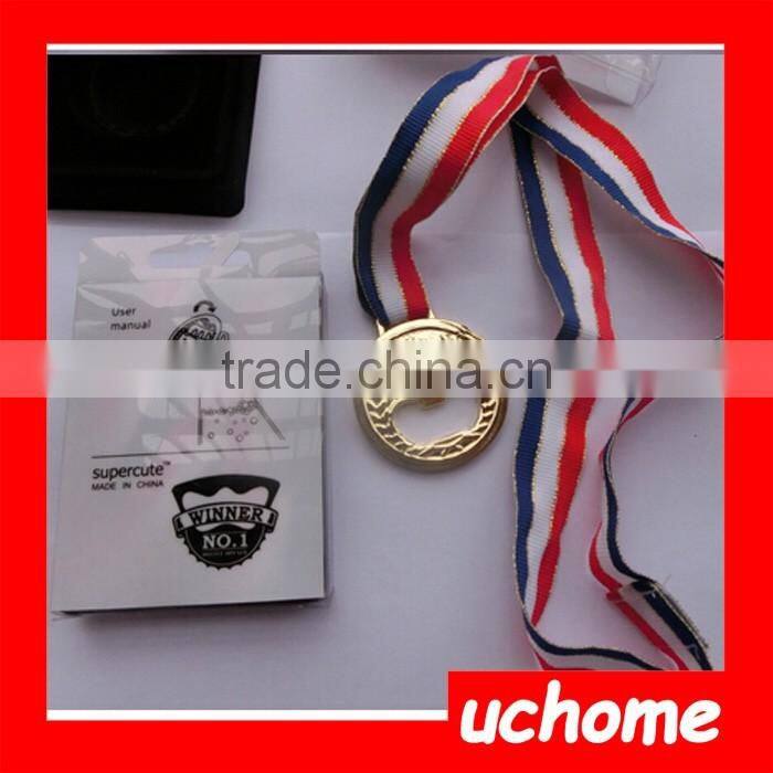 UCHOME Creative Designed Winner Gold Medal Bottle Opener With Ribbon