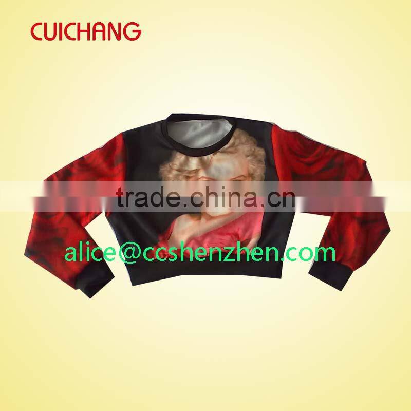 Cropped sweatshirts & crop top pullover hoodie&custom crop hoodies