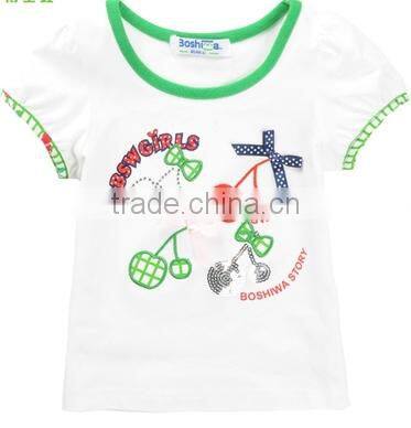 Music Printed Boy Short Sleeve Shirt