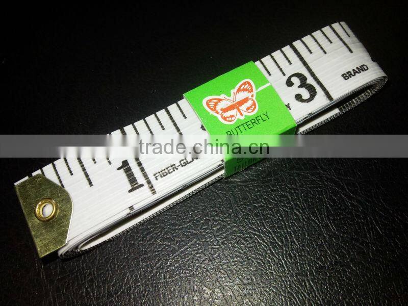 Butterfly Fibreglass Measure Tape 200cm * 2.0 cm Sewn Feet 78'' Tailor Tapes # HD2020