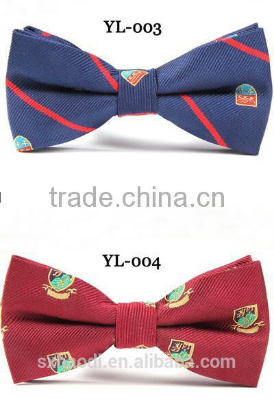 HD-B137 Fashion polyester men's bow tie for boy with mix pattern