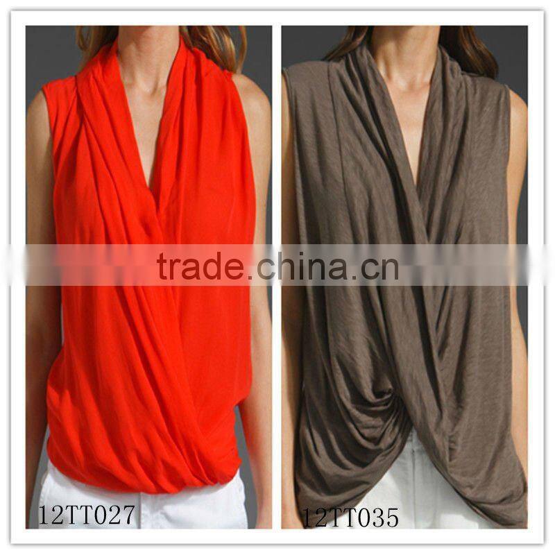 8DR457 lady's chiffon printed dress