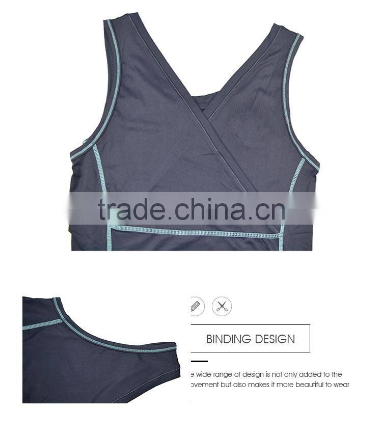 Wholesale fashionable ladies athletic gym sexy women running singlet