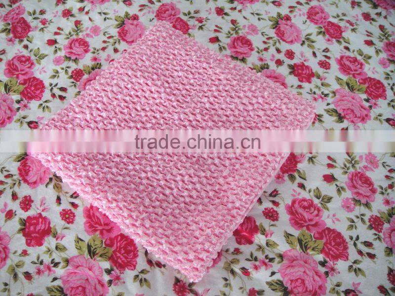 Wholesale 9 inches light pink crochet tube top for kids ,crochet top tutu lined