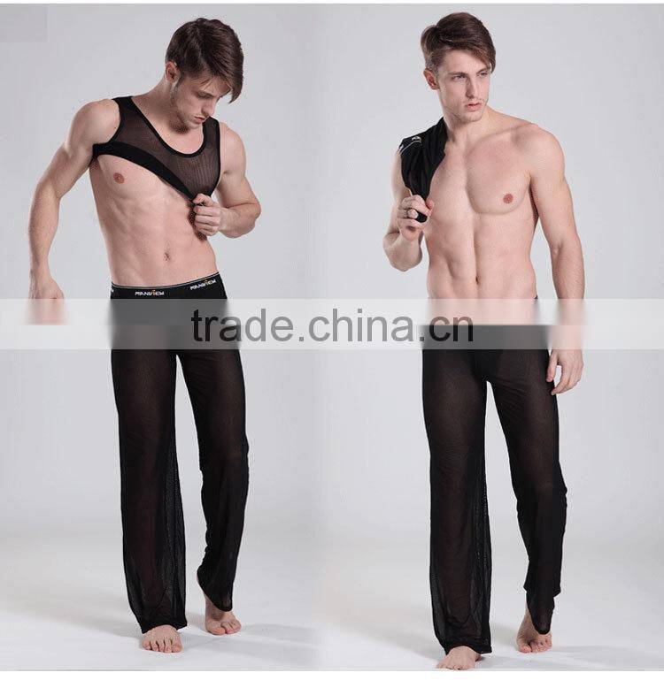 Free Sample Picture Of Yoga Pants Loose Transparent Sexy Penis Manview Underwear SM01-6