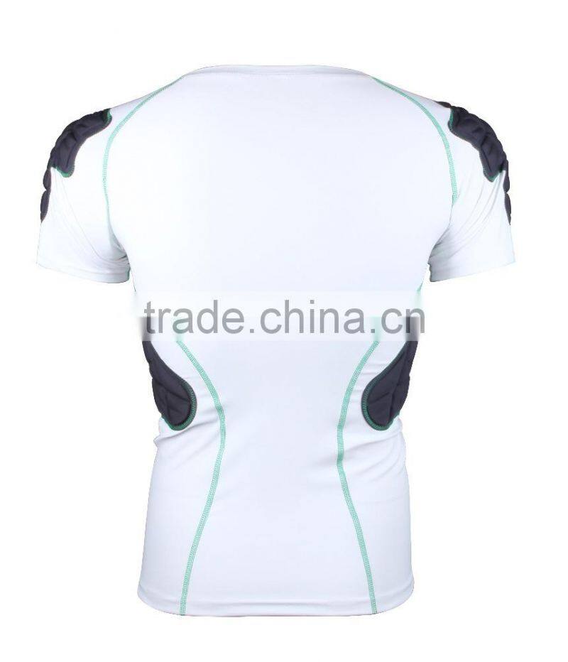 Customized sports safty padded compression shirts for FIGHT Training