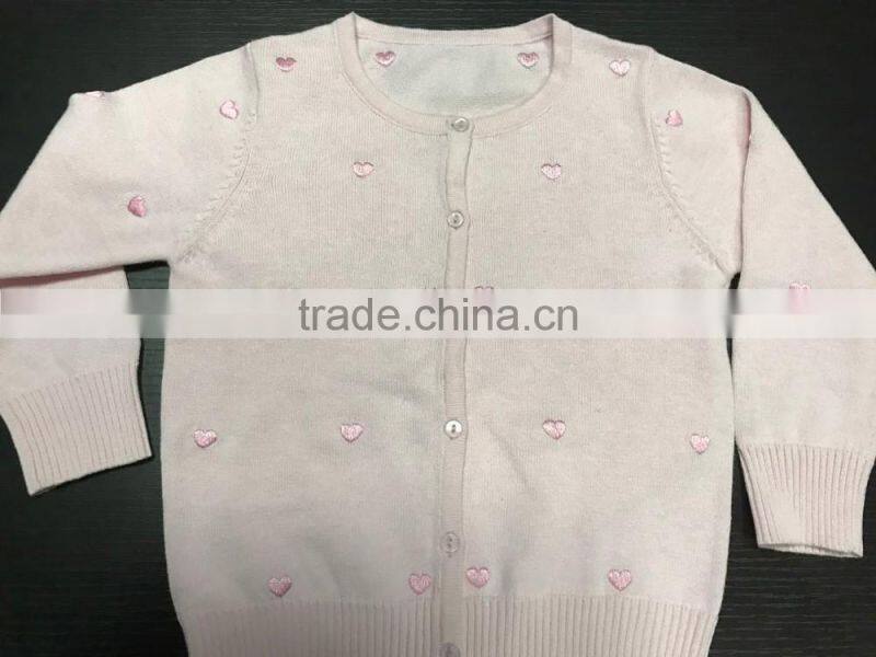 newest kids cute plain princess cardigan sweaters with stick love (BKN32)