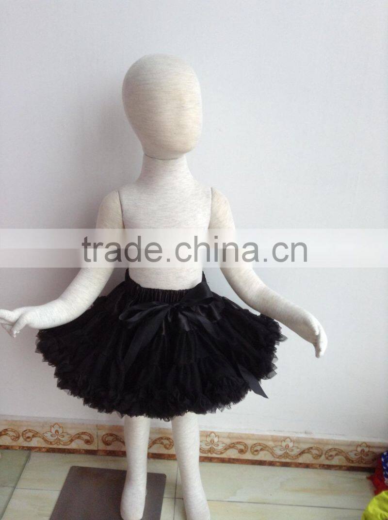 2016 Summer Style Hot Sales Colorful Baby Girls Tutu Skirt Valentine Petit Skirt Fluffy With Bow
