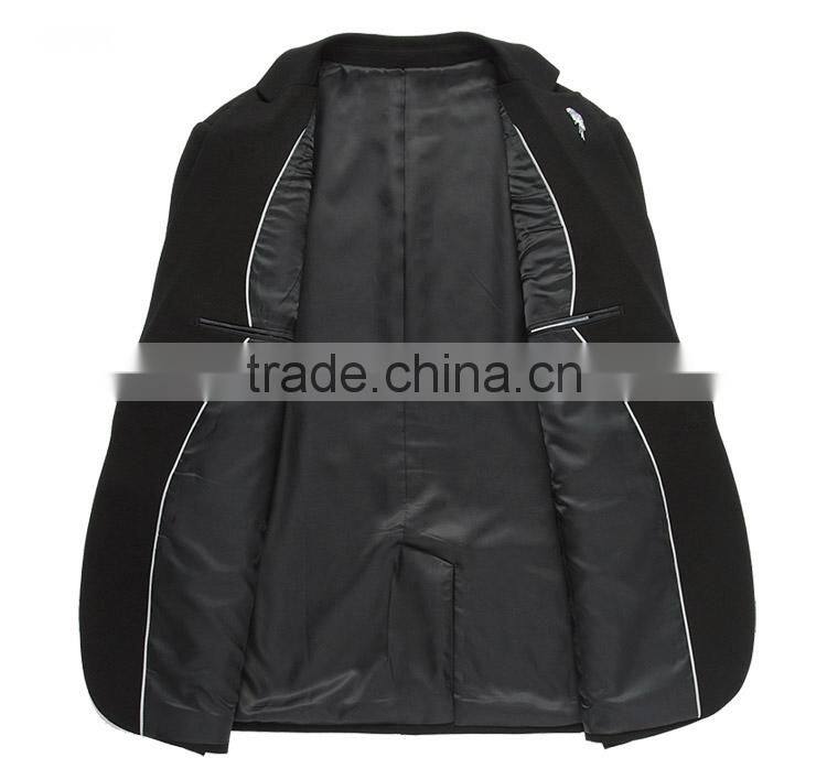 Wholesale Customized European Business Suit 1 Button Charcoal Men Suits