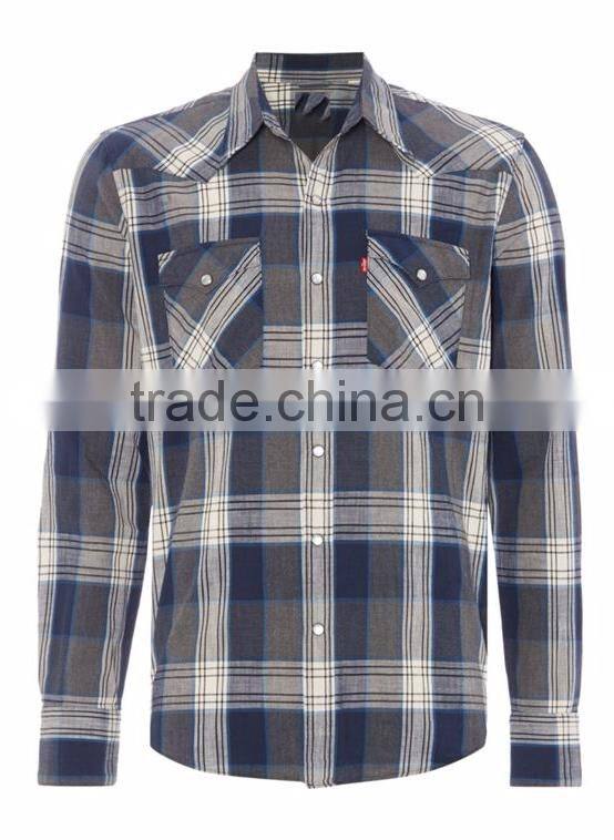 wholesale dress shirt men plaid stylish flannel shirts