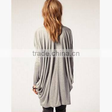 2016 europe style long sleeve women shirt batwing women loose shirt