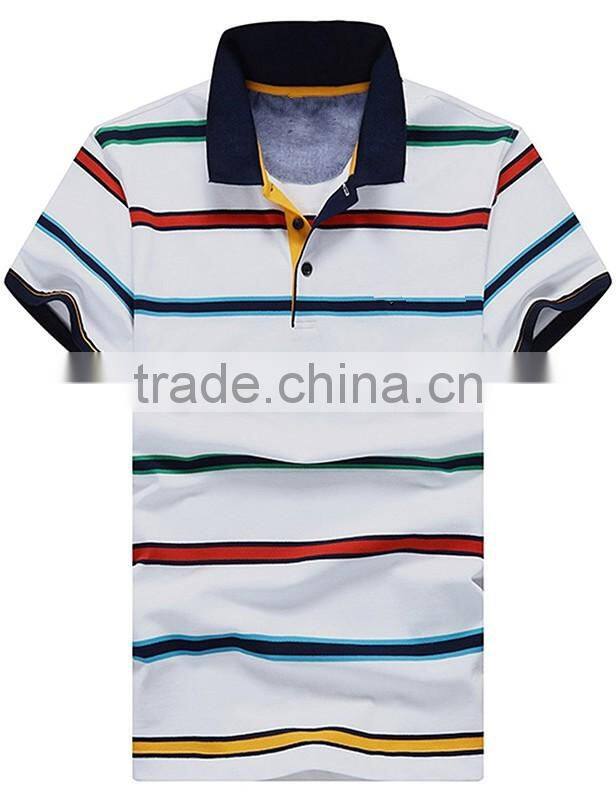 Stripe custom plain no design polo shirt