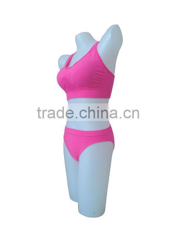 Cheap ladies lingerie sprotswear seamless woman underwear ladies sport bra