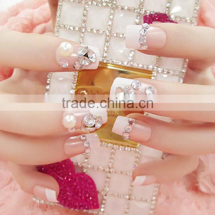 Finished False Nail Art Shiny Artificial Nails