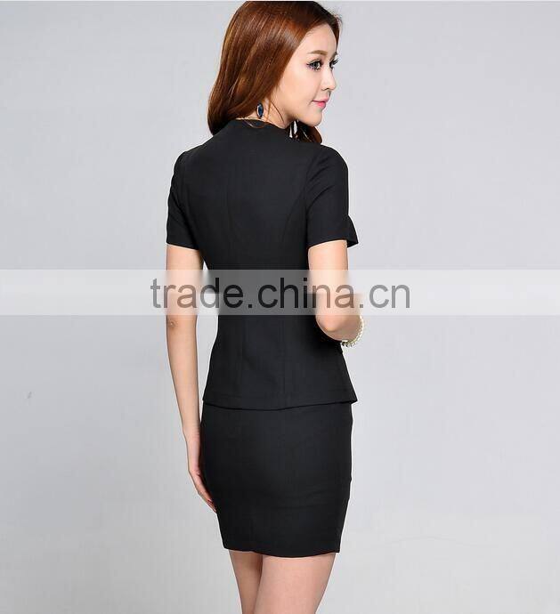 Multicoloured women suit cheap women work clothes set fashion slim women blazer
