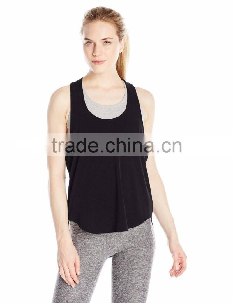 Girls' Fancy Fashion T-shaped Tank Tops Black Tank Top Women Sports Yoga Wear