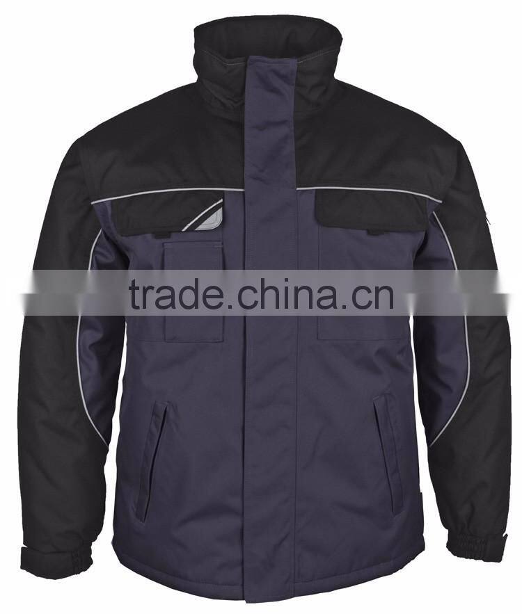 EN343 custom work wear mens waterproof winter parka jacket with seam tape