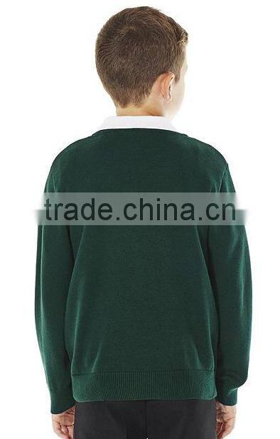 Latest new design unisex brand school uniform jumper factory