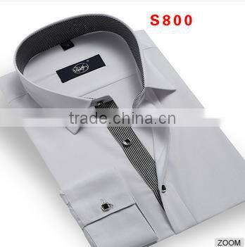 Men's fashion casucal short sleeve cotton denim shirt 2015 spring summer