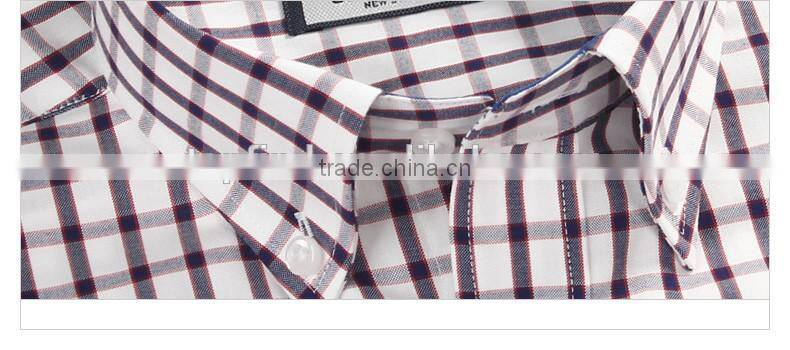 High quality classic check pattern free size wrinkle free shirt for business man