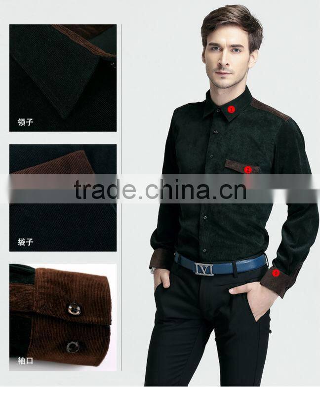 2014 New Shirt For Men corduroy shirt