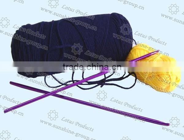 Aluminium Crochet Hook With Blister Card Packing Supply Various Size Crochet Hook