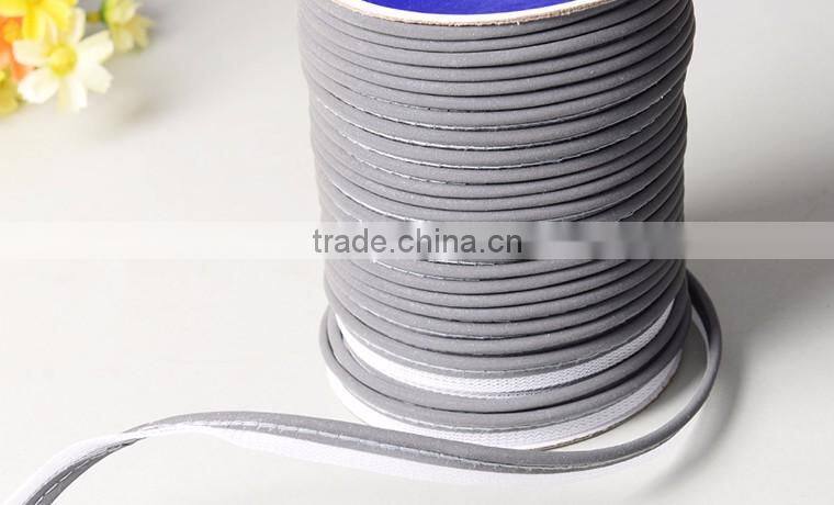 10mm High Visibility Reflective Bias Cord Piping Tape for Clothing