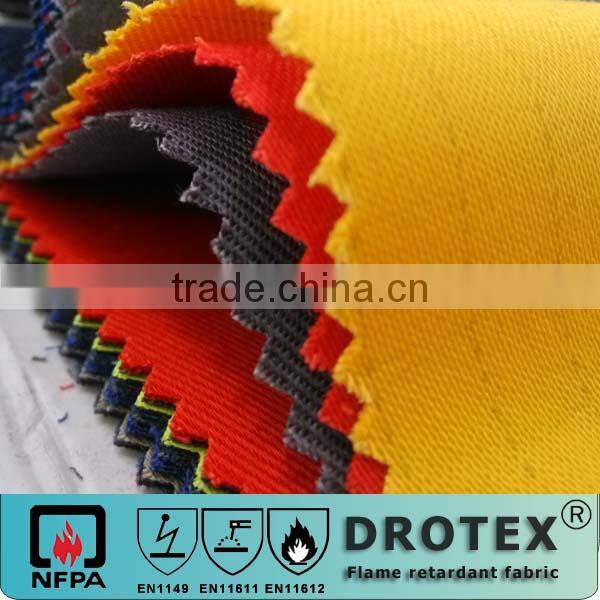 Oil water repellent antistatic lighweight fr lab coat uniform fabric