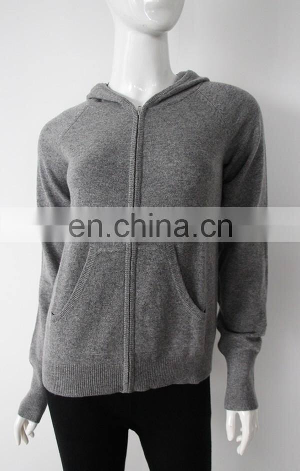 2017 sweater in hot selling 100% cashmere women's pullover hoodies sweater