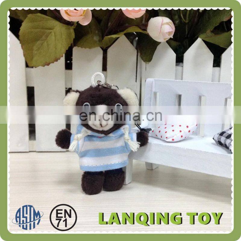 Pink Rabbit Mini Stuffed Animal Wholesale Cheap Custom Keychains For Girls