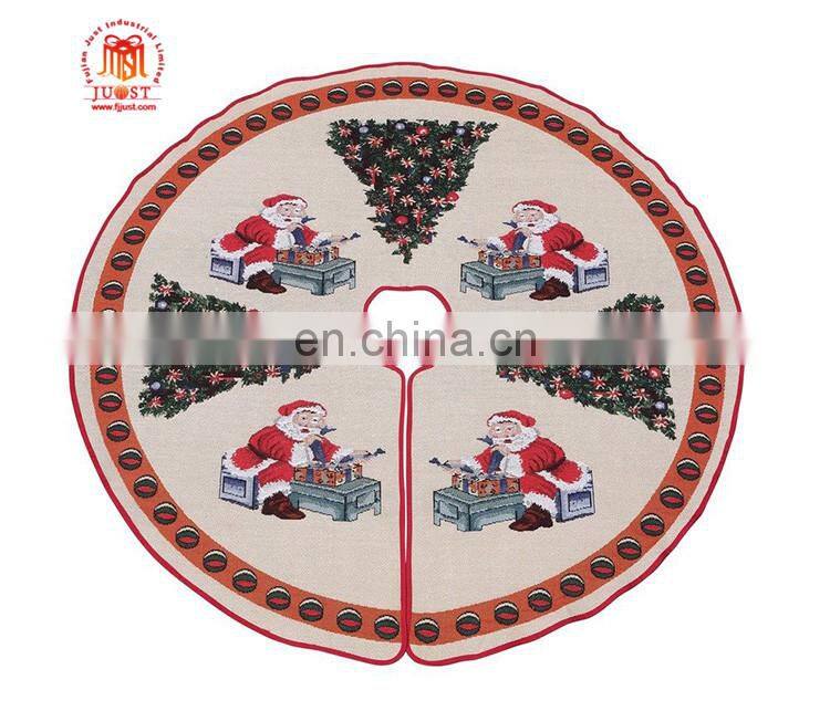 Factory Sale Excellent Polyester Green Christmas Tree Skirt