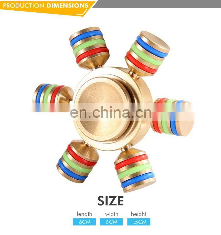 2017 newest hot sale funny metal alloy fingertip spinner for kids