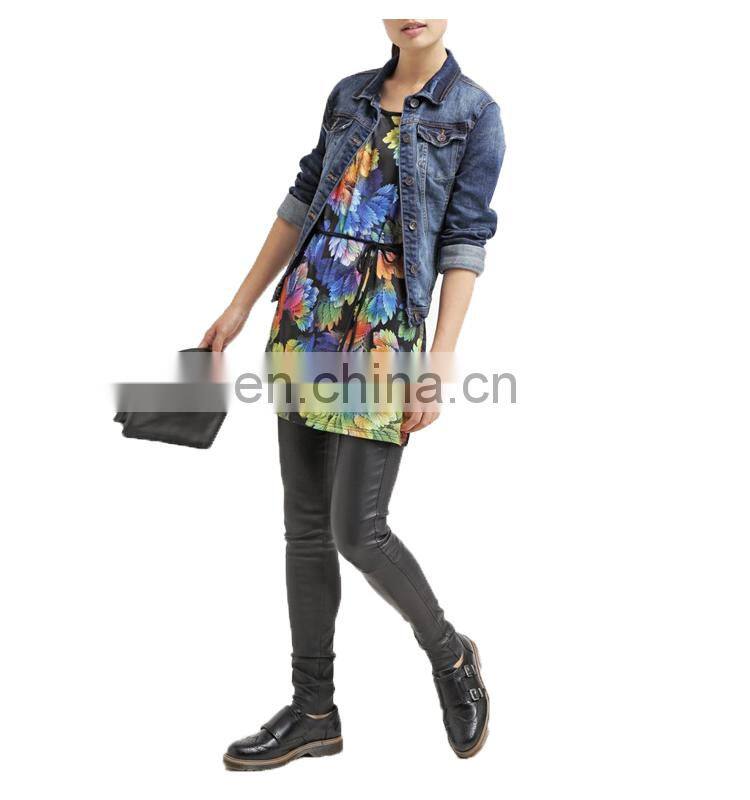 Big Flower Wholesale Tunic For Elegant Ladies Summer Wear