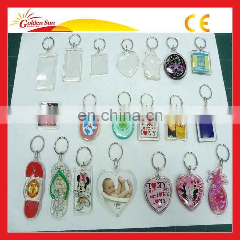 Promotional Customized Cheap Acrylic Keychain Blank Photo Frame/Acrylic Frames Keychain
